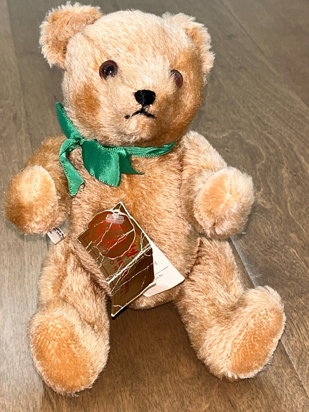 VINTAGE Hermann Original Teddy Bear Jointed Plush Bear 9” W/ Tag